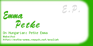emma petke business card